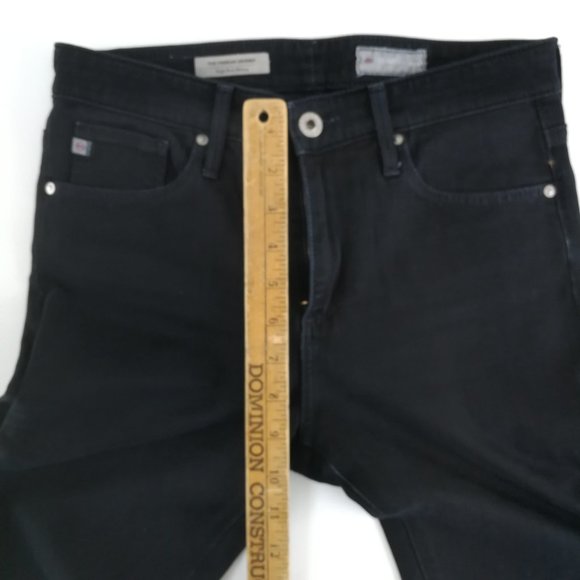 Ag Adriano Goldschmied Farrah High-Rise Skinny Black Jeans 26 - Picture 8 of 9